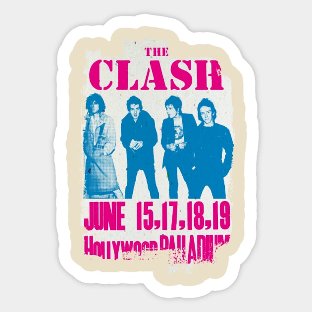 The Clash Sticker by HAPPY TRIP PRESS